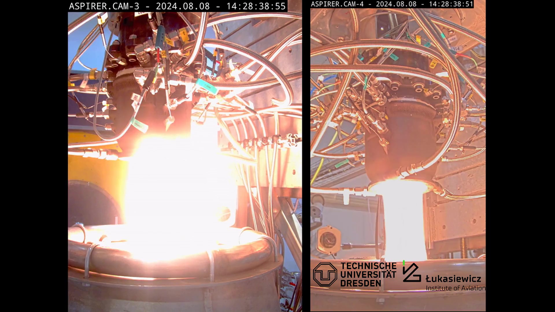 Successful hot gas test of the additively manufactured Aerospike engine at project partner IoA in Poland